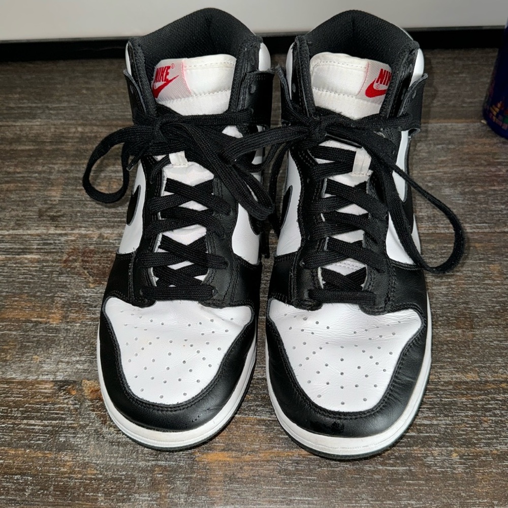 Nike high top panda dunks